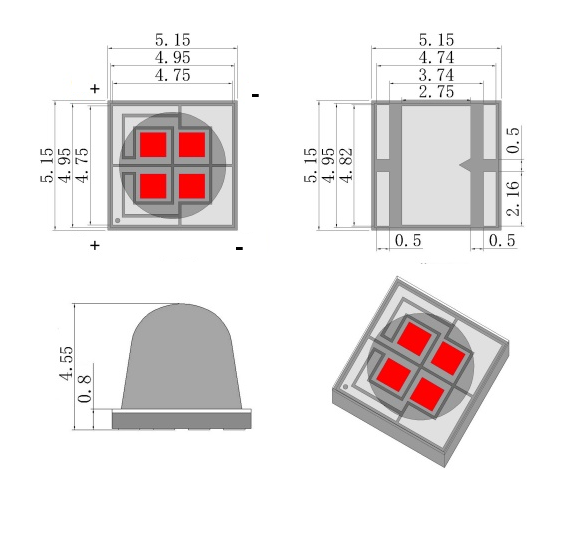 5050 led 30 60 deg